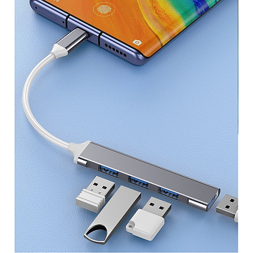 Адаптер Переходник GT Type-C 3.1 на USB 3.0 для MacBook iMac Bodasan Gray (W050722)