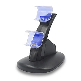 Док-станция для геймпадов RIAS RD-00-22 на два джойстика для PS4/PS4 Pro Black
