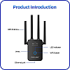 Ретранслятор Wi-Fi Pix-Link LV-WR32Q Black (16168-hbr)