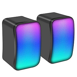 Компьютерная акустика Kisonli X17 LED AUX 3.5 mm 3W Black