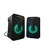 Комп'ютерні колонки Aoas E-005 з RGB підсвіткою USB 2.0 2x3W Чорні