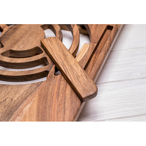 Столик з дерева для охолодження ноутбука Macbook ecoWalnut 540x300x250 мм