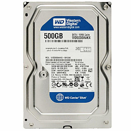 Жорсткий диск Western Digital Blue 500GB 7200rpm 16MB 3.5 SATA III (WD5000AAKX) Відновлений
