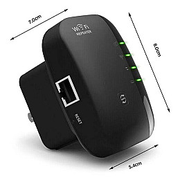 Ретранслятор репітер підсилювач сигналу Wi-Fi Pix-Link LV-WR03 Black (16171-hbr)