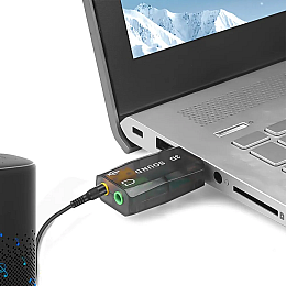 Звукова карта Atcom 5.1 USB QTS-005 Black (16159-hbr)