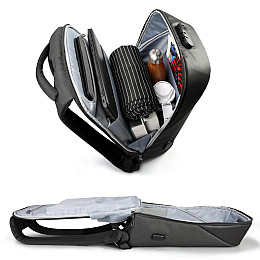 Рюкзак антивор з кодовим замком Tigernu T-B3611 15,6" 18л Чорний (16231-hbr)