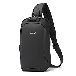 Рюкзак антивор с кодовым замком Tigernu T-S8102A USB 5л Black (16235-hbr)