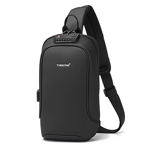 Рюкзак антивор з кодовим замком Tigernu T-S8102A USB 5л Black (16235-hbr)