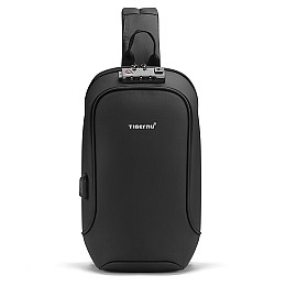 Рюкзак антивор з кодовим замком Tigernu T-S8102A USB 5л Black (16235-hbr)