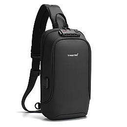 Рюкзак антивор з кодовим замком Tigernu T-S8102A USB 5л Black (16235-hbr)