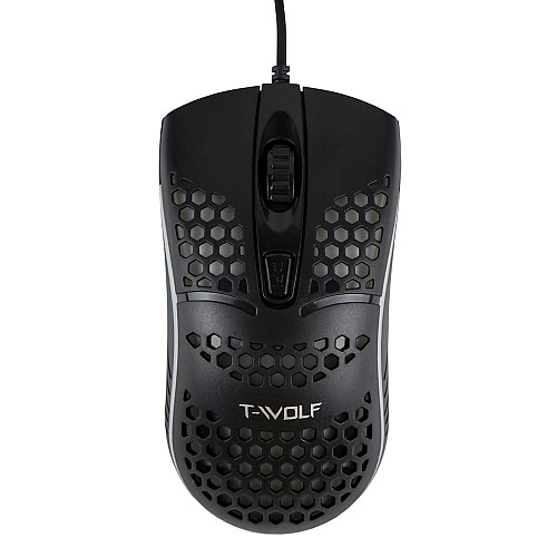 Комп'ютерна миша T-Wolf V15 RGB LED 1600 DPI Чорна