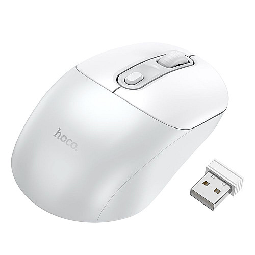 Беспроводная оптическая мышка Hoco GM28 2.4GHz 800-1600 DPI White