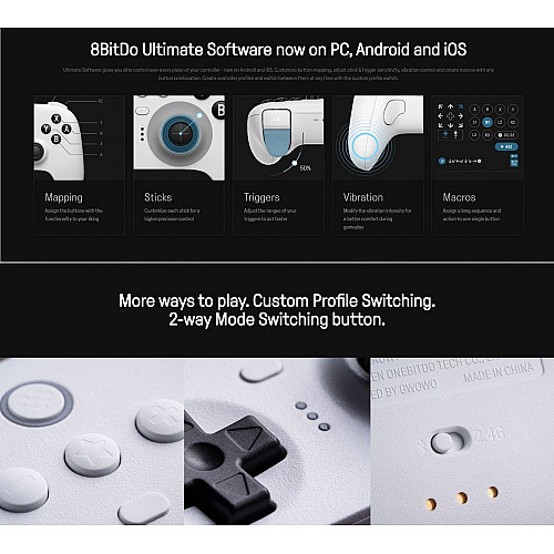 Геймпад 8BitDo Ultimate Bluetooth White (57248)