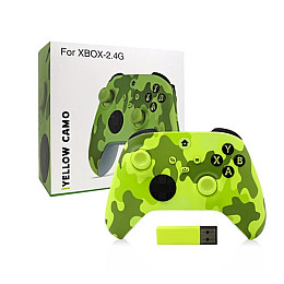 Беспроводной геймпад No Brand Xbox One S Wireless Controller Салатовый камуфляж (59211)