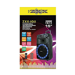 Акустична система RIAS ZXX-1011 + 2 мікрофони 1800 mAh 150W Чорний