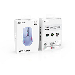 Беспроводная игровая мышка Fantech WGC2 Venom II Vibe 2.4GHz 300mAh 30IPS Violet