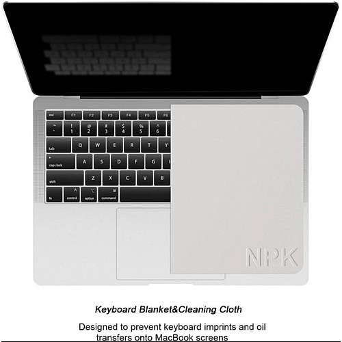 Захисна накладка Standart NPK для клавіатури ноутбука MacBook 13-14 дюймів 1 шт Бежевий