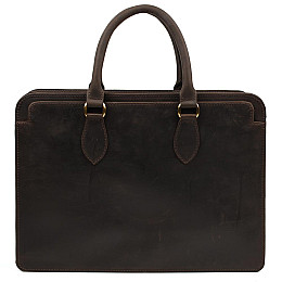 Кожаний діловий портфель RC-4864-4lx Tarwa 28 × 39 × 8 см коричневий