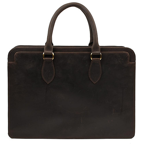 Кожаний діловий портфель RC-4864-4lx Tarwa 28 × 39 × 8 см коричневий