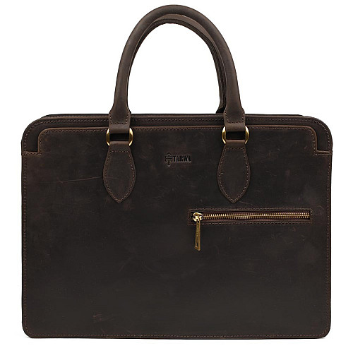 Кожаний діловий портфель RC-4864-4lx Tarwa 28 × 39 × 8 см коричневий