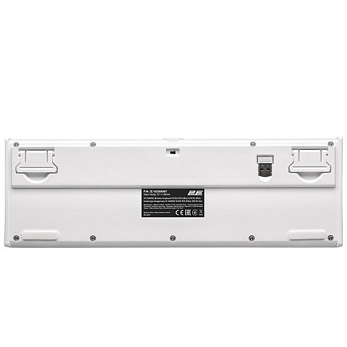 Бездротова ігрова клавіатура з підсвіткою 2E KG360 RGB 68key WL White