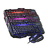 Ігровий набір провідна клавіатура з підсвіткою Молнії та миша KeyBoard ATLANFA V100L