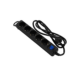 Сетевой фильтр удлинитель 2E U05ES15M1.5BK 5 розеток 1,5 black
