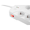 Сетевой фильтр удлинитель с USB 2E 8XSchuko 4 USB-A на 8 розеток 3 м белый