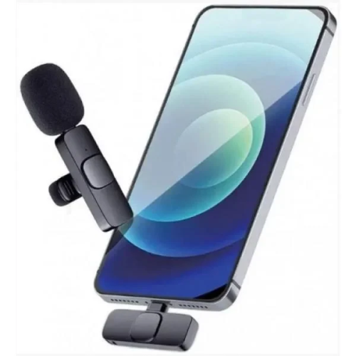 Мікрофон бездротовий петличний Borofone K8 Type-C Black (16670-hbr)