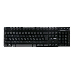 Ігрова комп'ютерна клавіатура T-Wolf T20 RGB LED Black