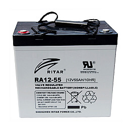 Акумуляторна батарея Ritar RA12-55 12 В 55 A AGM для ІБП