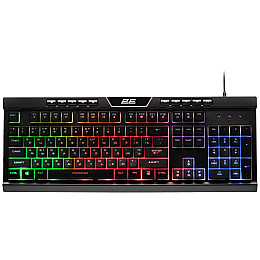 Клавіатура ігрова провідна 2E Gaming KG300 LED USB Ukr Чорний