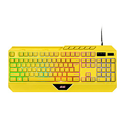 Проводная клавиатура игровая 2E Gaming KG315 USB-A EN/RU RGB Желтый