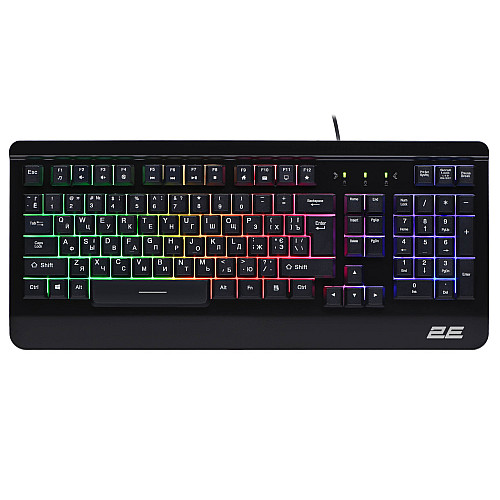 Проводная геймерская клавиатура 2E Gaming KG320 USB-A EN/UA/RU LED Черный