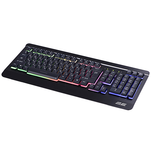 Проводная геймерская клавиатура 2E Gaming KG320 USB-A EN/UA/RU LED Черный