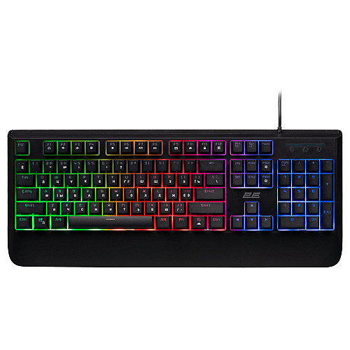 Ігрова клавіатура провідна 2E Gaming KG325 LED USB Ukr Чорний