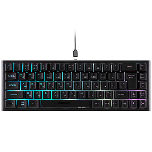 Беспроводная клавиатура 2E Gaming KG360 RGB 68key WL Ukr Черный
