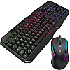 Комплект клавиатура и мышь UKC 9541 с RGB подсветкой USB Black