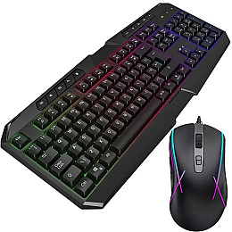 Комплект клавиатура и мышь UKC 9541 с RGB подсветкой USB Black