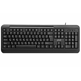Клавиатура проводная 2E KM1040 USB-A EN/UK/RU Черный