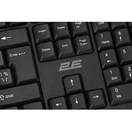 Провідна клавіатура 2E KS108 USB-A EN/UK чорний