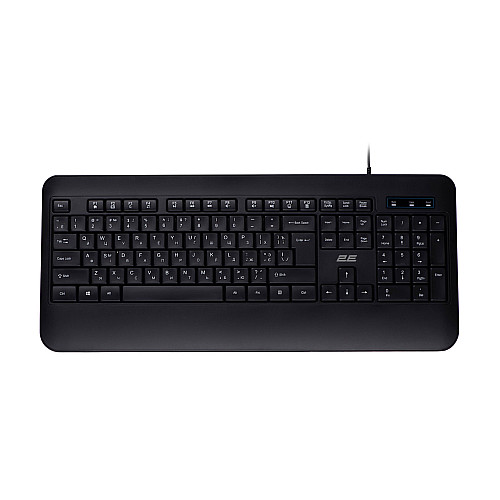 Клавіатура провідна 2E KS109 USB-A EN/UK/RU Чорний