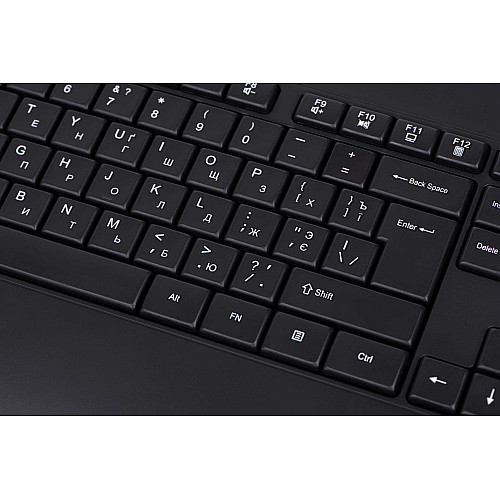 Клавіатура провідна 2E KS109 USB-A EN/UK/RU Чорний