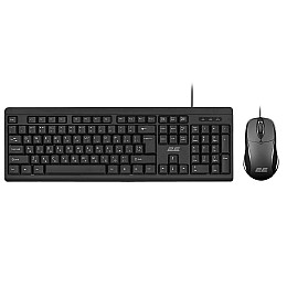 Комплект клавіатура і миша провідні 2E MK401 USB-A EN/UK Чорний