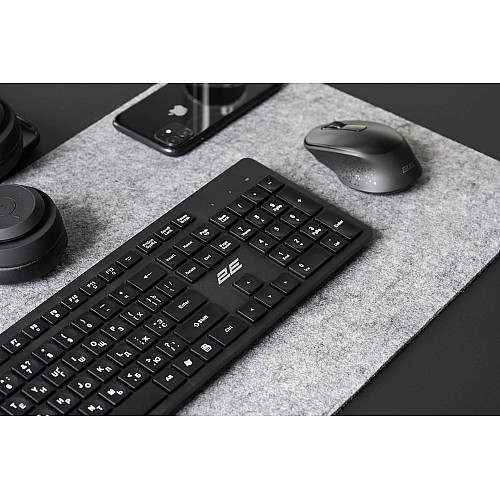 Беспроводные клавиатура и мышь 2E MK420 WL EN/UK/RU Черный