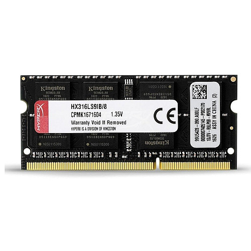 Память для ноутбука HyperX 8 GB SO-DIMM DDR3L 1600 MHz IMPACT (HX316LS9IB/8)