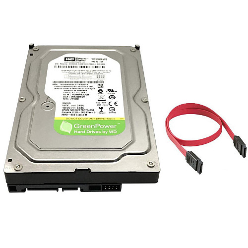 Жесткий диск для компьютера Western Digital 500GB 16MB 5400 об/м 3.5 SATA II Ref (WD5000AVCS)
