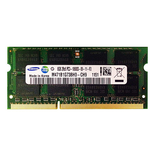 Пам'ять для ноутбука Samsung 8 GB SO-DIMM DDR3 1333 MHz (M471B1G73BH0-CH9)