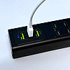 Адаптер UKC US-D01 50W 3USB 110-265V Черный