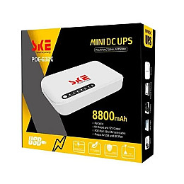 Безперебійник для роутера UKC MINI DC UPS SKE POE-632E 8800 mah Білий
